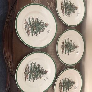Spode Christmas tree ONE dinner plate 10.5 inches Made in England no bundling